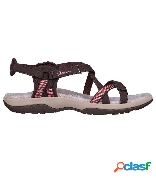 Sandalias Skechers Reggae Slim Sun Mujer Chocolate 38