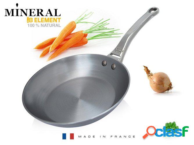 Sartén de hierro con Asa Inox DE BUYER Mineral B Pro 20cm