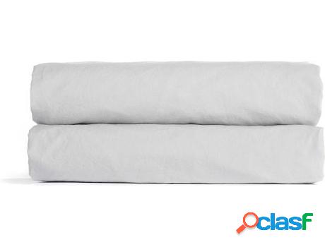 Sábana MISSUNA Algodón Orgánico Percal (Gris - 105x200