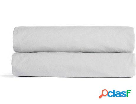 Sábana MISSUNA Algodón Orgánico Percal (Gris - 105x200