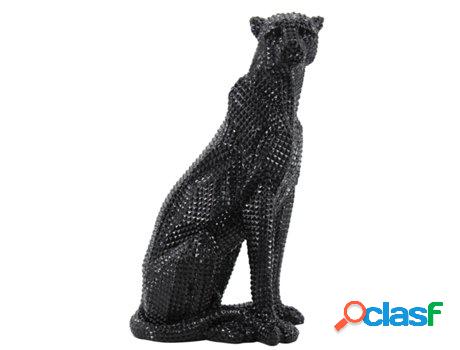 Signes Grimalt - Figura Leopardo Negro de Resina | Figura de
