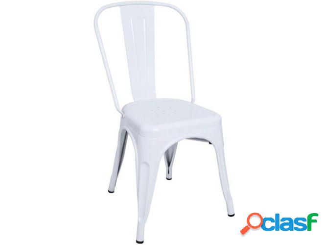 Silla REGALOS MIGUEL Torix (Blanco - 45 x 86 x 48 cm - Acero