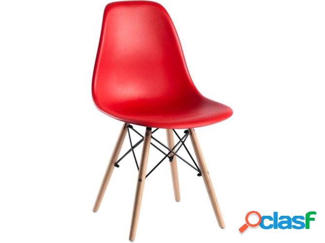 Silla REGALOS MIGUEL Tower (Rojo - 50 x 82 x 54 cm -