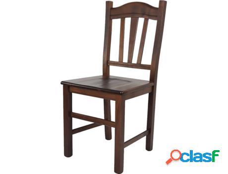 Silla T M C S Silvana (Marrón Nuez Oscuro - 94x45x51 cm -