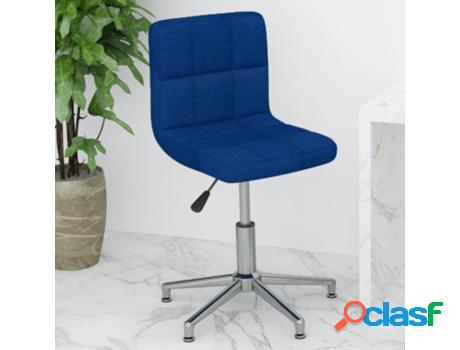 Silla de Oficina VIDAXL Giratoria Azul (Tela - 40 x 47 x