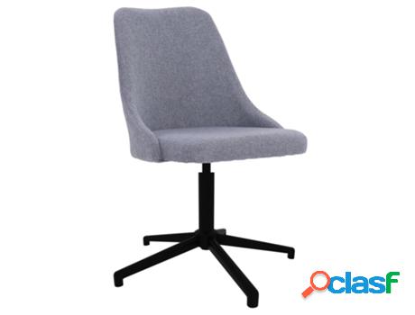 Silla de Oficina VIDAXL Giratoria Gris (Tela - 51 x 56 x