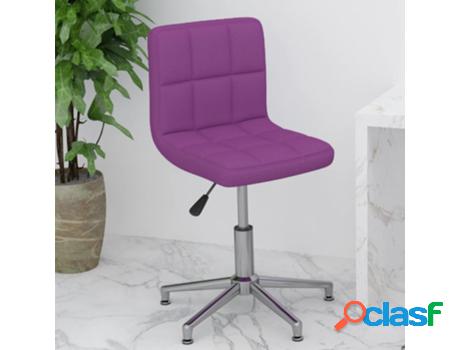 Silla de Oficina VIDAXL Giratoria Púrpura (Cuero artificial