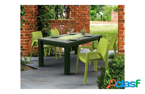 Silla de jardín de resina Pistacho Xplas
