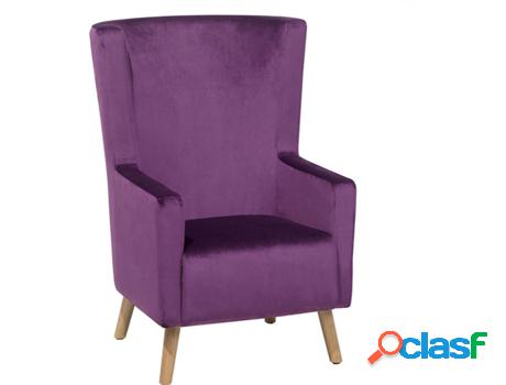 Sillón Oneida (Morado - Terciopelo -60x74x108 cm)