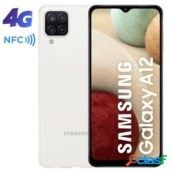 Smartphone samsung galaxy a12 4gb/ 64gb/ 6.5'/ blanco