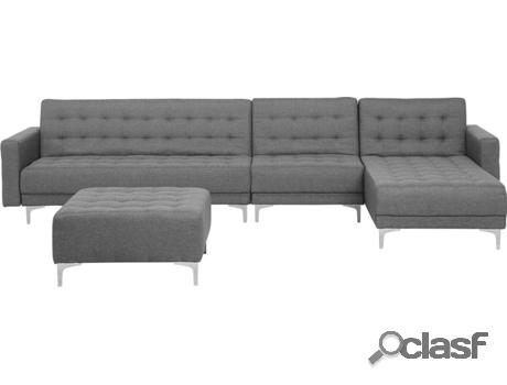 Sofá Aberdeen (Gris - Poliéster -168x347x87 cm)