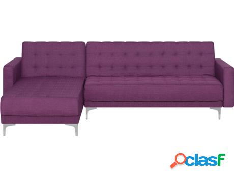 Sofá Cama Aberdeen (Morado - Poliéster -168x267x87 cm)