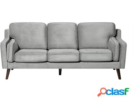 Sofá Lokka (Gris - Terciopelo -83x204x85 cm)
