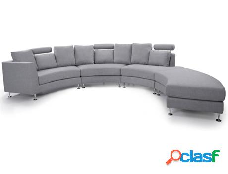 Sofá Rotunde (Gris - Poliéster -236x448x76 cm)