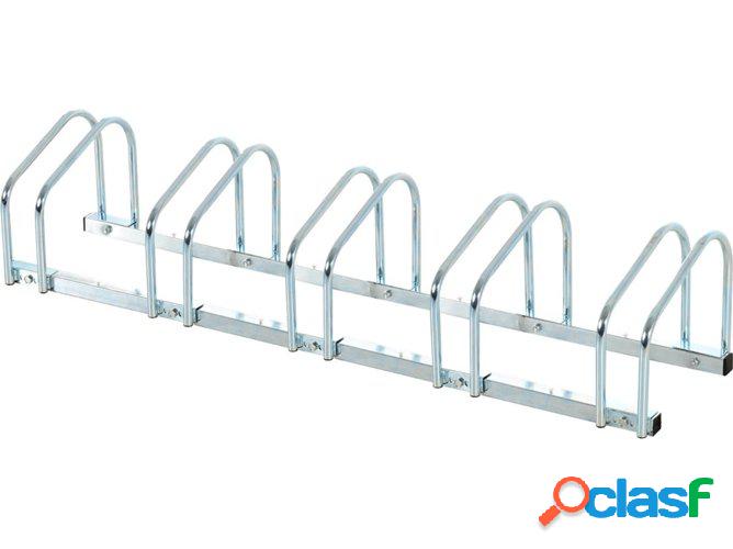 Soporte de Estacionamento HOMCOM para 5 Bicicletas