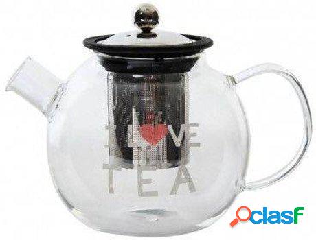 Té HOGAR Y MÁS Vidrio Borosilicato I Love Tea (13x20x1