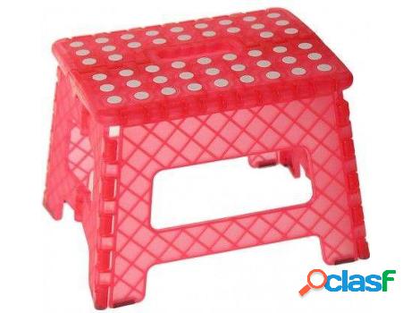 Taburete HOGAR Y MÁS Plegable Diseño Original Pvc Rojo