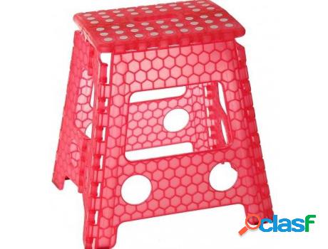 Taburete HOGAR Y MÁS Plegable Diseño Original Pvc Rojo