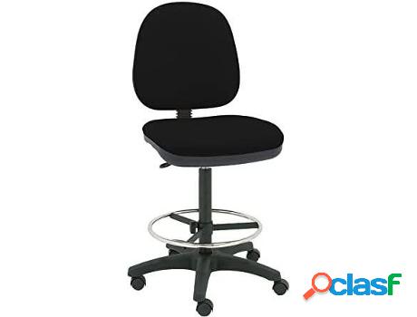 Taburete de Oficina LA SILLA DE CLAUDIA Milano Negro (Brazos