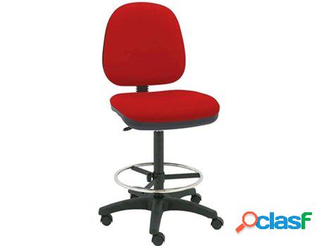 Taburete de Oficina LA SILLA DE CLAUDIA Milano Rojo (Brazos