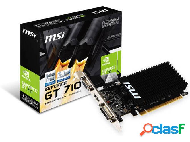 Tarjeta Gráfica nVidia MSI GeForce GT710 1GB DDR3