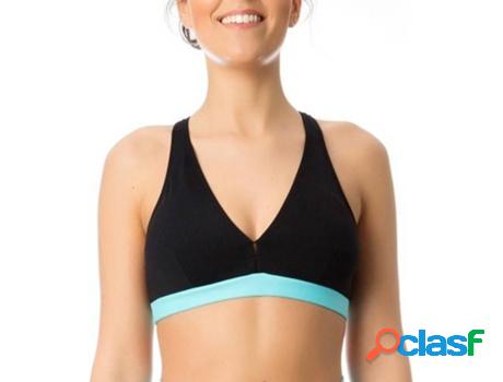 Top para Mujer PATUÁ FITNESS Solimar Negro, Azul para