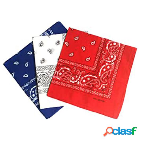 Unisex Algodón Paisley Patrón Bandanas Pañuelo Cuadrado