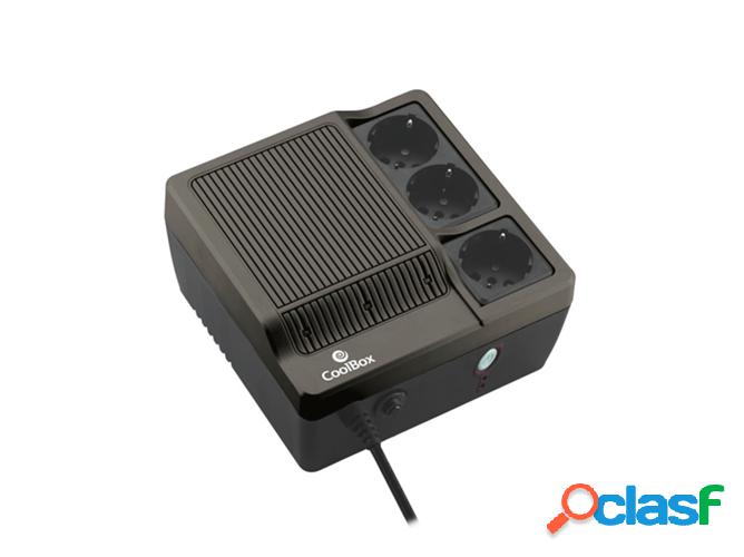 Ups COOLBOX Sai Scudo 600 600VA 3AC outlets Compacto