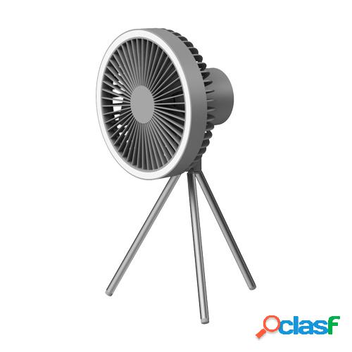 Ventilador colgante LED de 7 pulgadas con trípode USB Luces