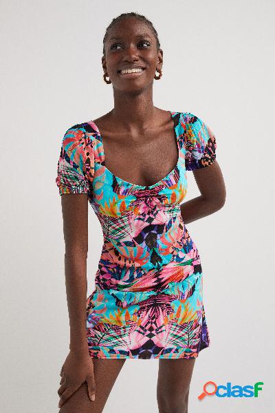 Vestido estampado arty