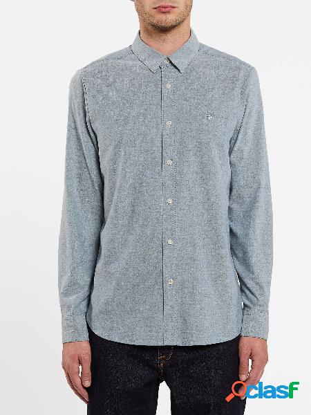 Volcom Camisa Oxford Stretch - Rincon Blue