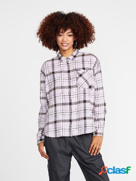 Volcom Camisa Plaid To Meet U - LAVENDER