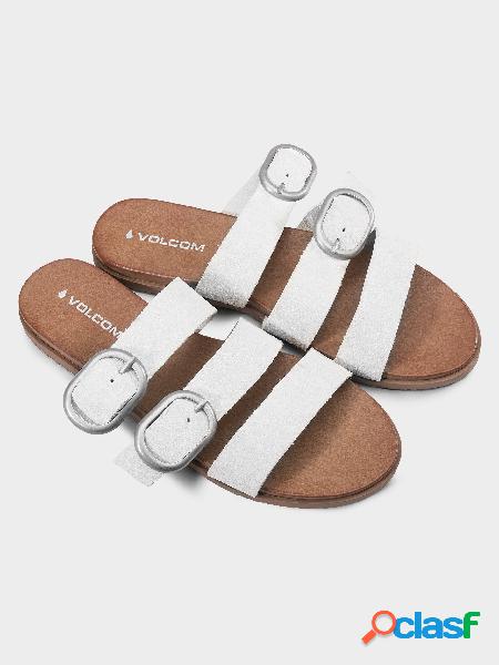 Volcom Sandalias Buckle Up - Bone