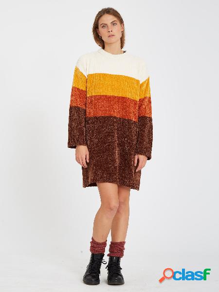 Volcom Vestido Bubble Tea - BROWN