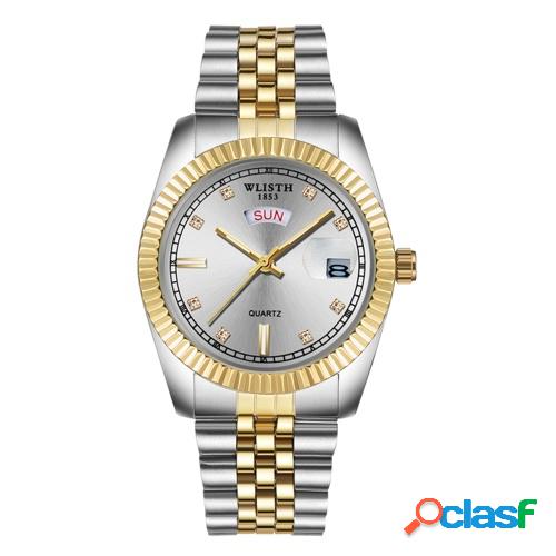 WLISTH S525 Reloj de pulsera de negocios clásico para