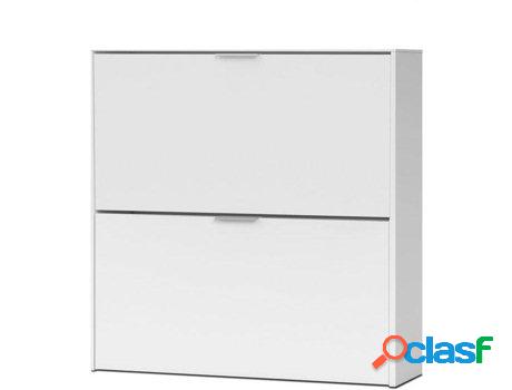 Zapatero HABITDESIGN Basic (Blanco - Melamina - 75 x 76 x 22