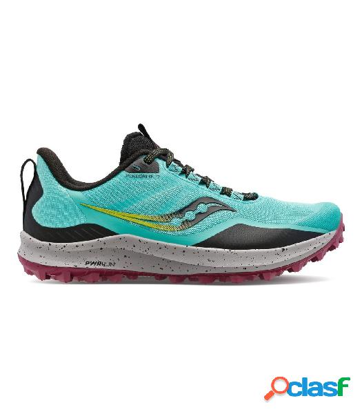 Zapatillas Saucony Peregrine 12 Mujer Cool Mint Acid 40.5