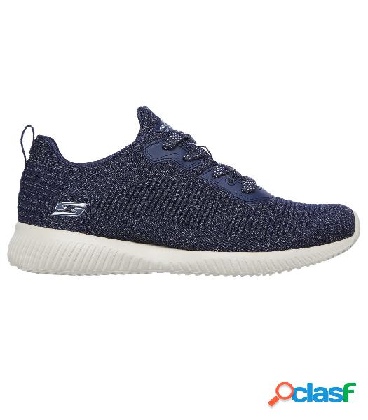 Zapatillas Skechers Bobs Squad Mujer Navy 36