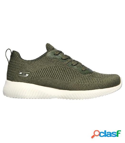 Zapatillas Skechers Bobs Squad Tough Talk Mujer Verde 37