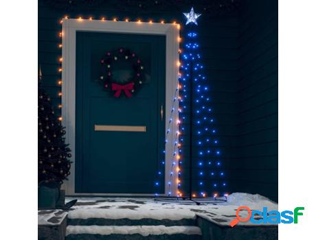 Árbol de Navidad VIDAXL Cono con 100 luces LED (Azul -