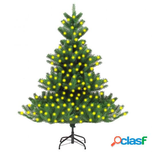 Árbol de Navidad artificial Nordmann Fir con LED verde 210