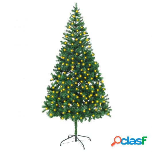 Árbol de Navidad artificial con LED 210 cm 910 ramas