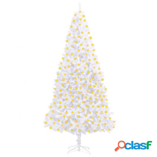 Árbol de Navidad artificial con LED 300 cm blanco