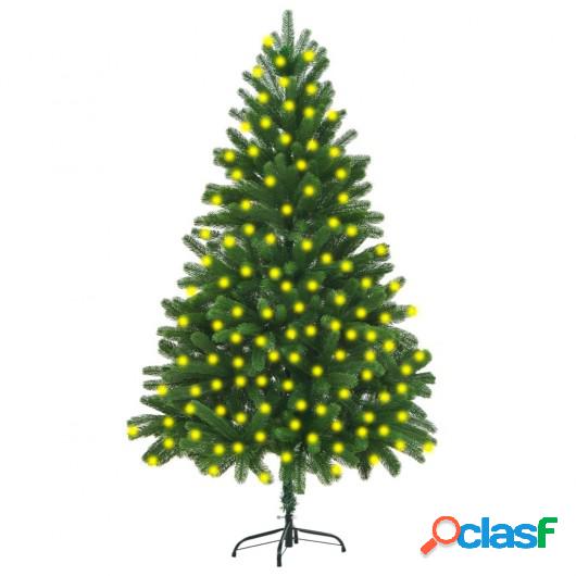 Árbol de Navidad artificial con LED verde 210 cm