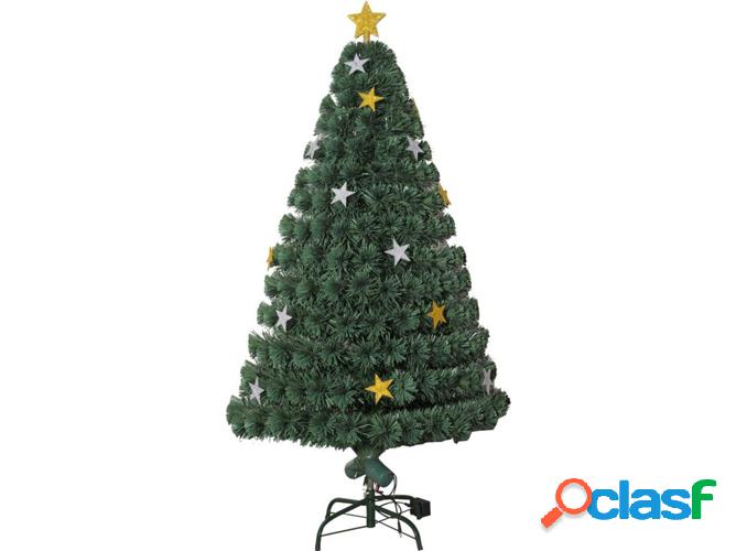 Árbol navideño HOMCOM 02-0794 (Hierro, PVC - Verde -