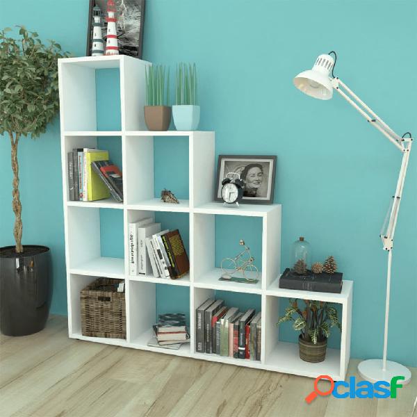vidaXL 242550 Staircase Bookcase/Display Shelf 142 cm White