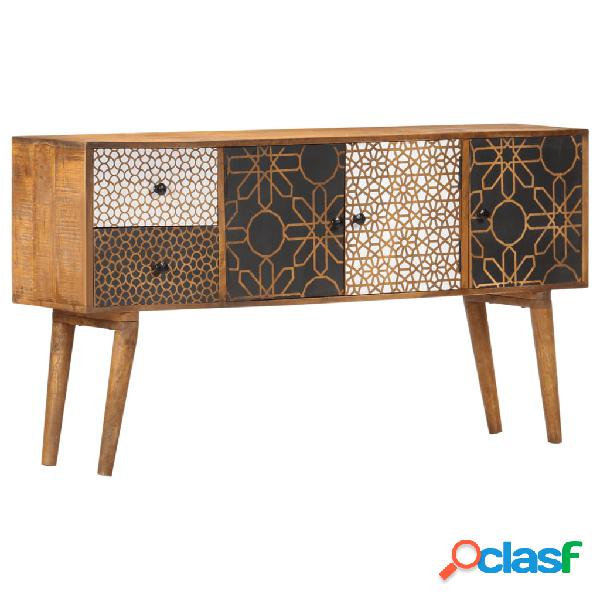 vidaXL Aparador con estampado madera maciza de mango