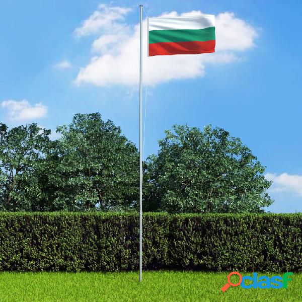 vidaXL Bandera de Bulgaria 90x150 cm