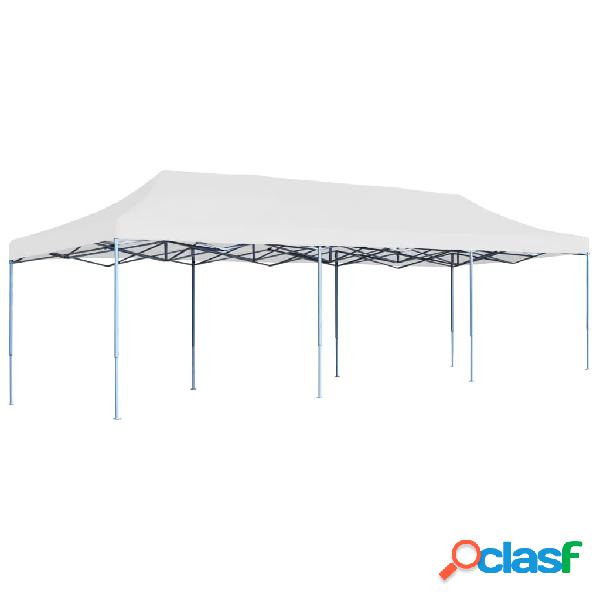 vidaXL Carpa plegable y desmontable blanco 3x9 m