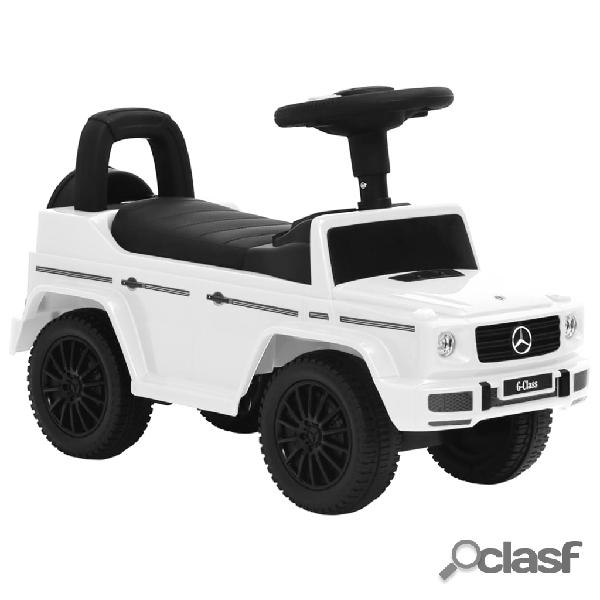 vidaXL Coche para niños Mercedes Benz G63 blanco